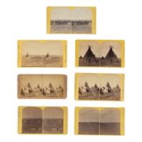 Frank Jay Haynes (American, 1853-1921) — Sioux and Other Village Scenes