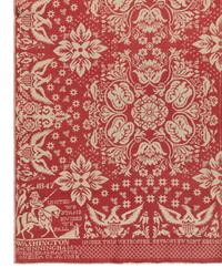 A Cotton and Wool Jacquard Coverlet by James Cunningham