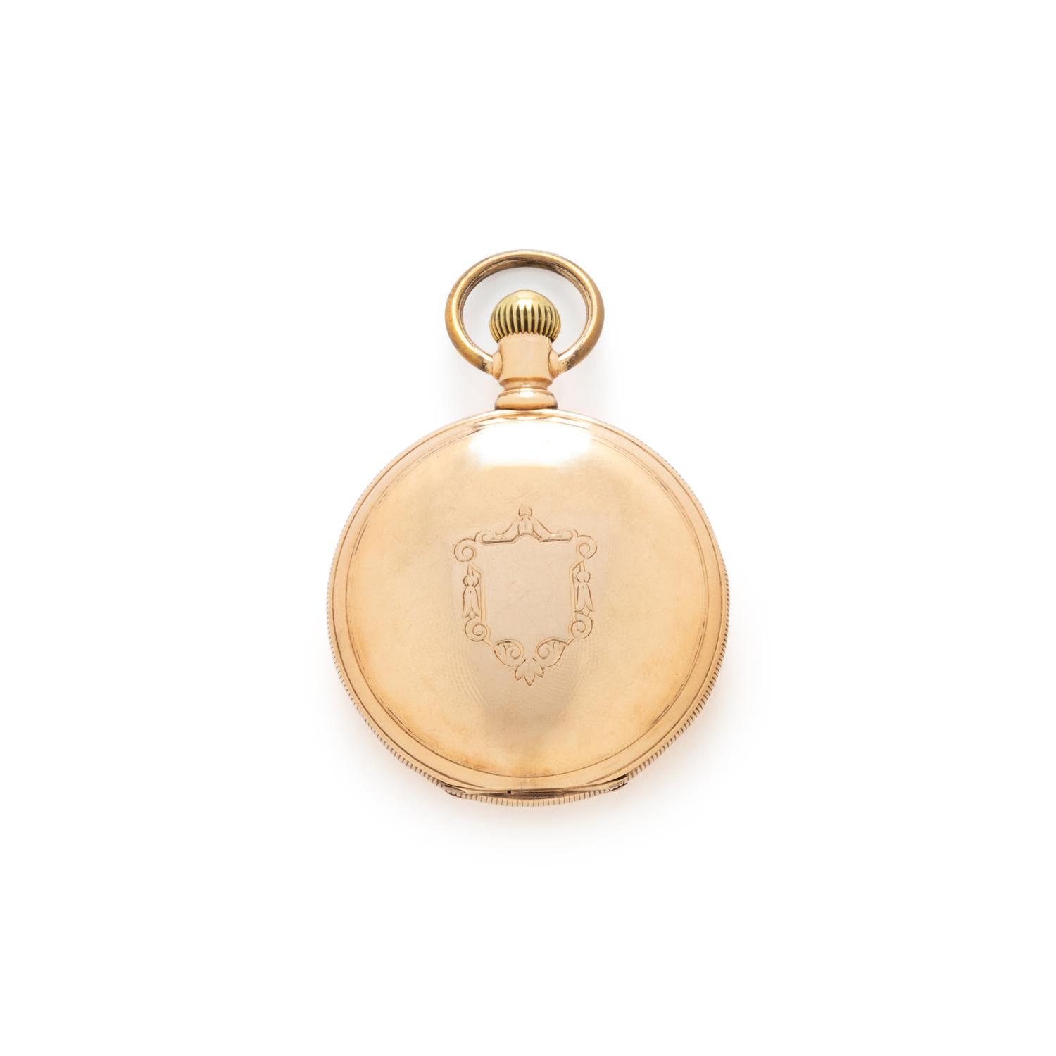 ELGIN, YELLOW GOLD POCKET WATCH