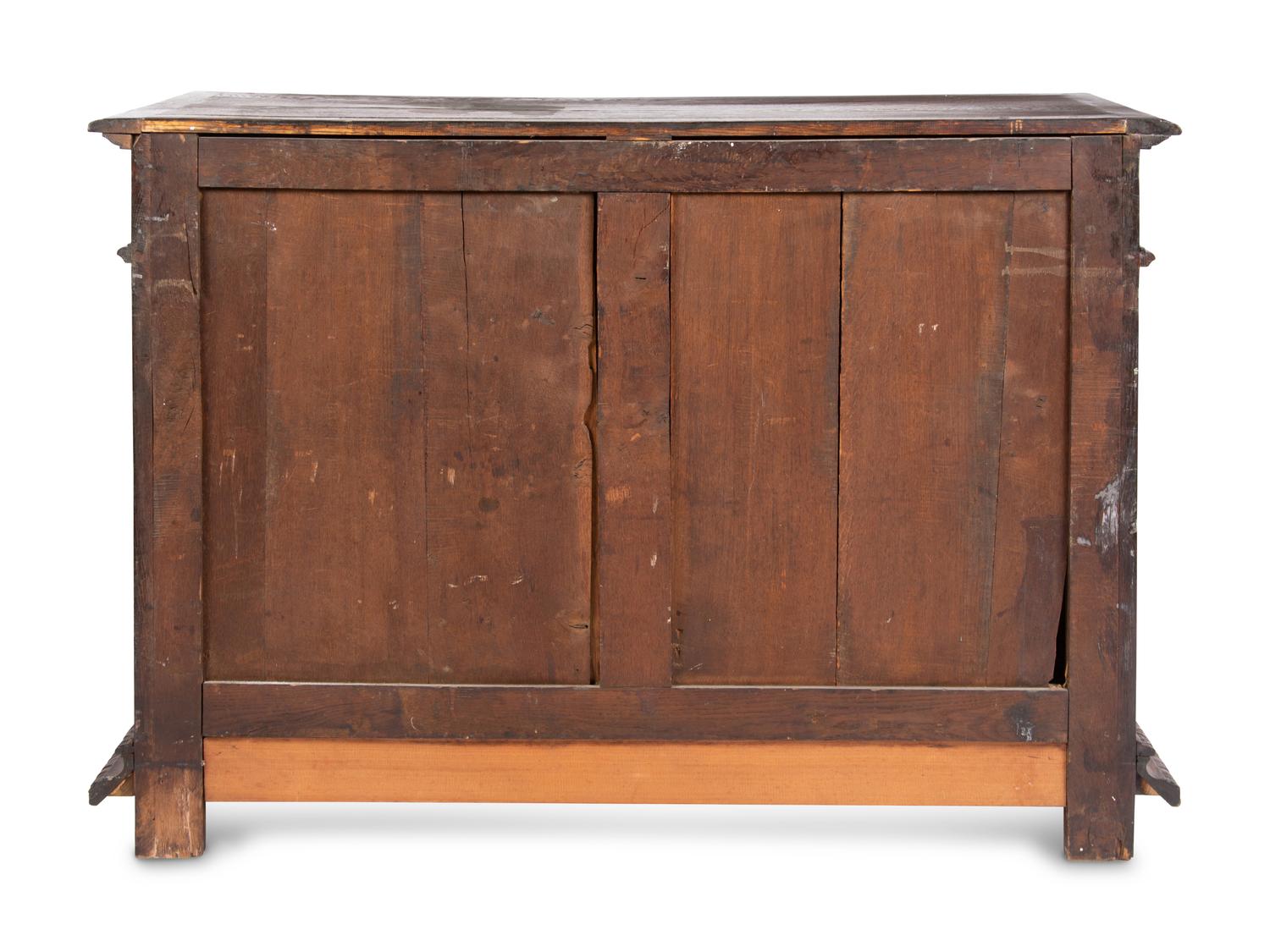 A Continental Carved Oak Cabinet