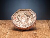 Zuni Polychrome Pottery Bowl