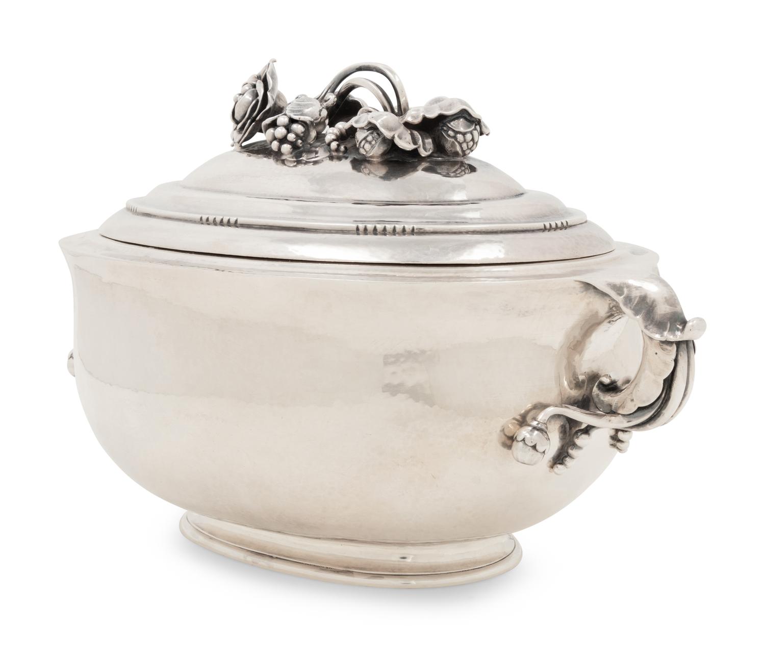 A Georg Jensen Silver Covered Tureen