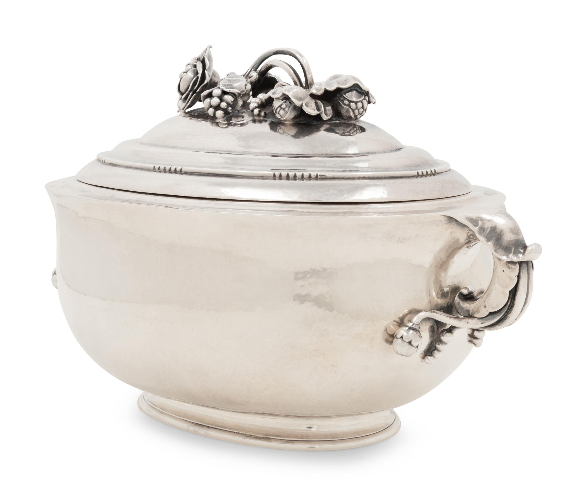 A Georg Jensen Silver Covered Tureen