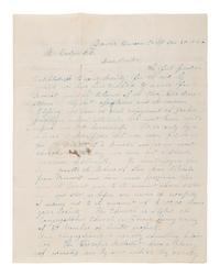 [SLAVERY & ABOLITION]. A group of two letters signed by prominent abolitionists, including one by Gerrit Smith (1797-1874) and another signed by Owen Lovejoy (1811-1864).