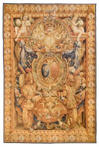 A Continental Wool Tapestry 9 feet 2 inches x 6 feet. — 20TH CENTURY