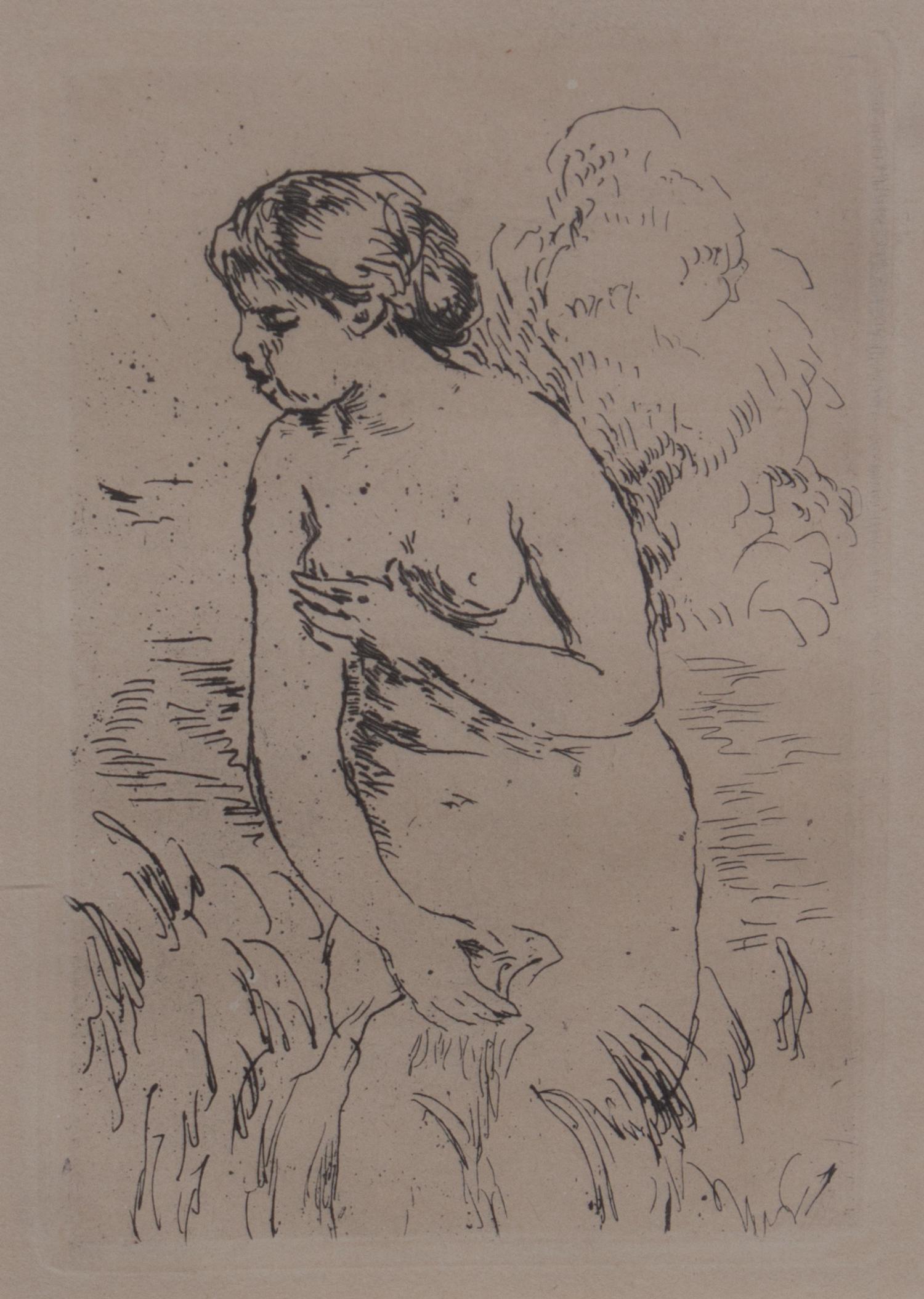 After Pierre Auguste Renoir, (French, 1841-1919), Baigneuse debout, a mi-jambes