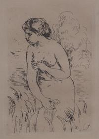 After Pierre Auguste Renoir, (French, 1841-1919), Baigneuse debout, a mi-jambes