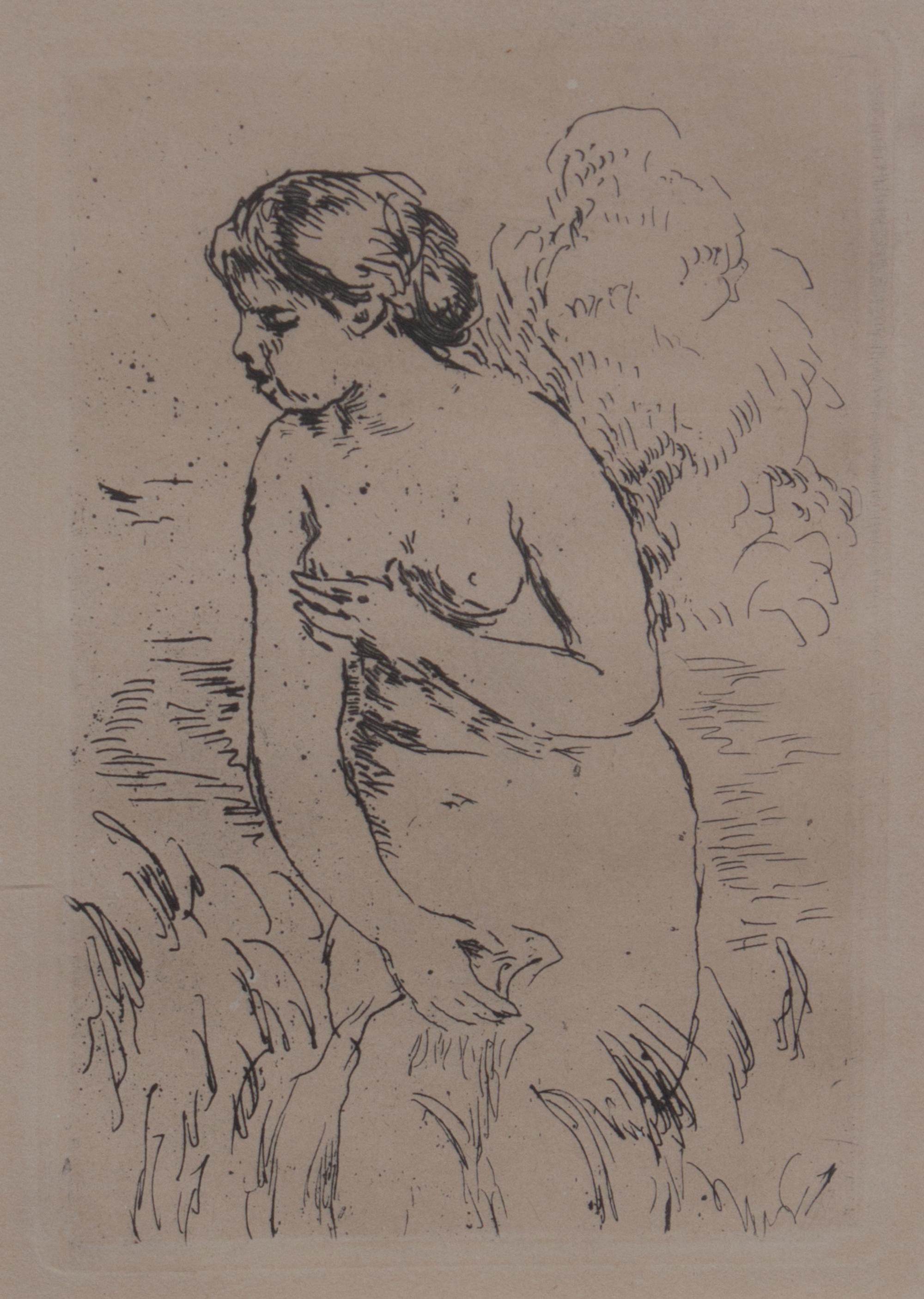 After Pierre Auguste Renoir, (French, 1841-1919), Baigneuse debout, a mi-jambes