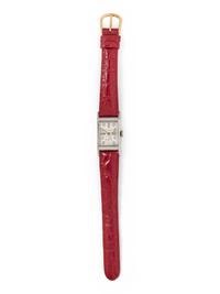 LONGINES, PALLADIUM AND DIAMOND WRISTWATCH