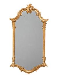 A Venetian Style Carved Giltwood Mirror