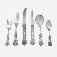 A sterling silver flatware service for twelve in the "Francis I" pattern Reed & Barton, Taunton, MA, 20th century