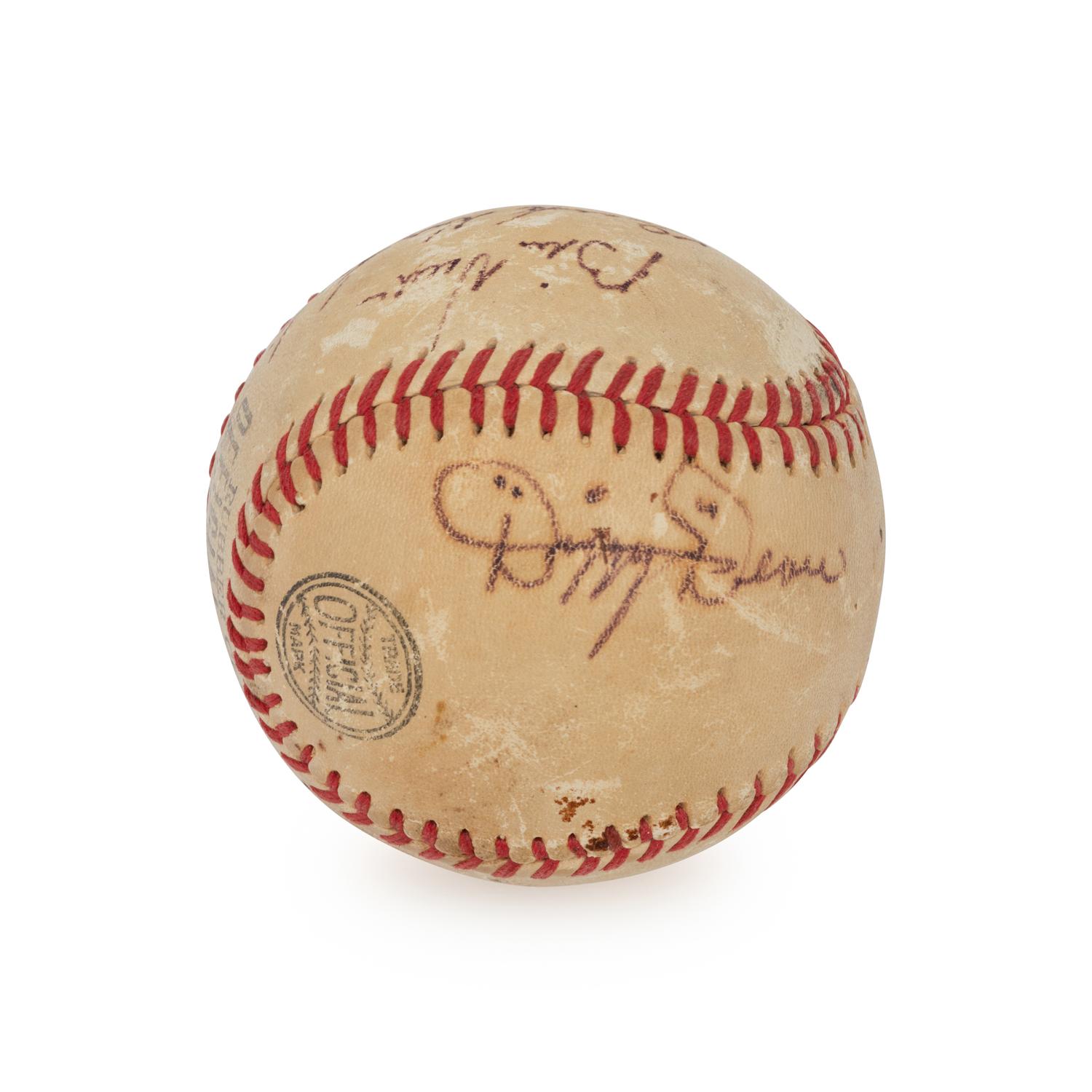 A Multi Signed Autograph Baseball Featuring Dizzy Dean and Bill Veeck