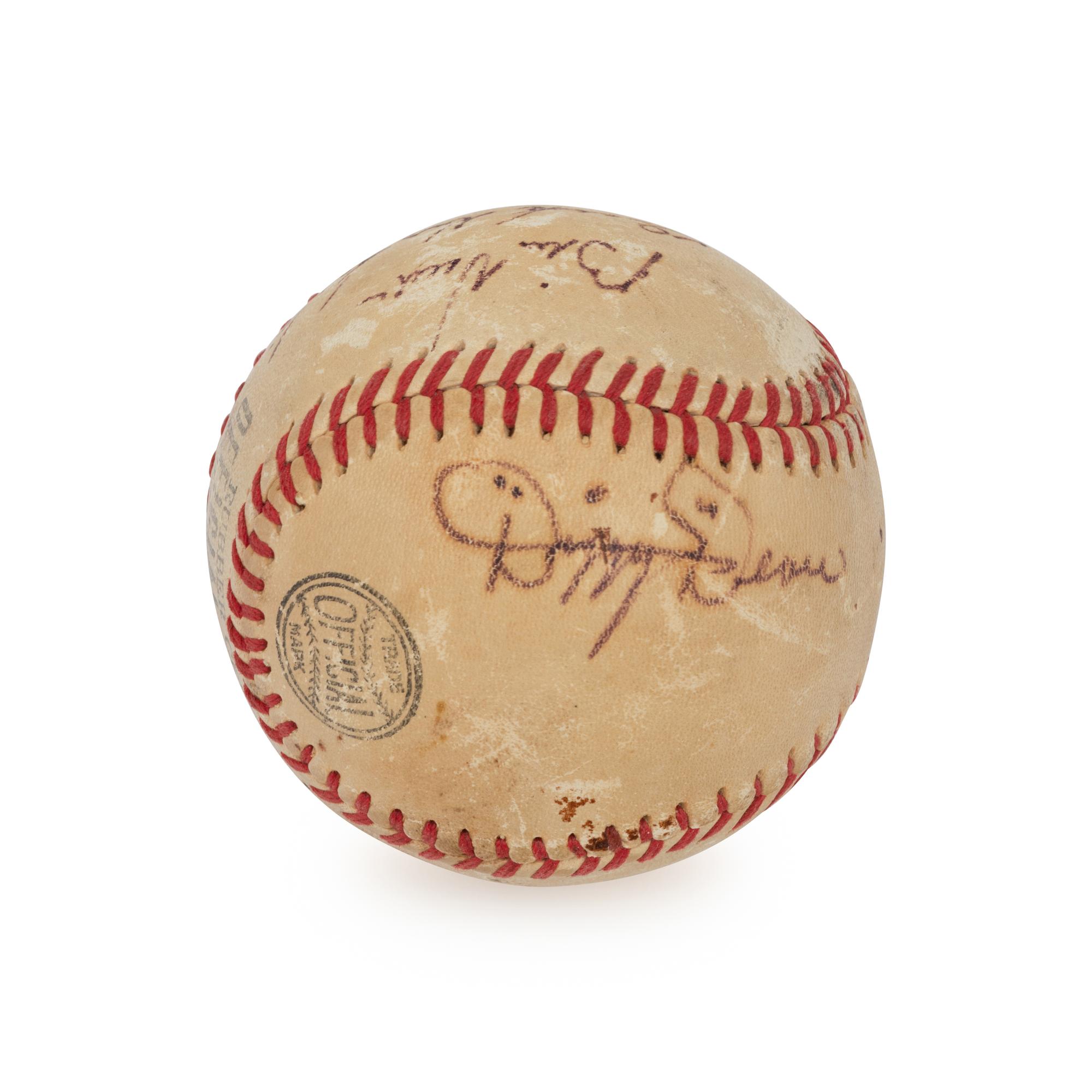 A Multi Signed Autograph Baseball Featuring Dizzy Dean and Bill Veeck