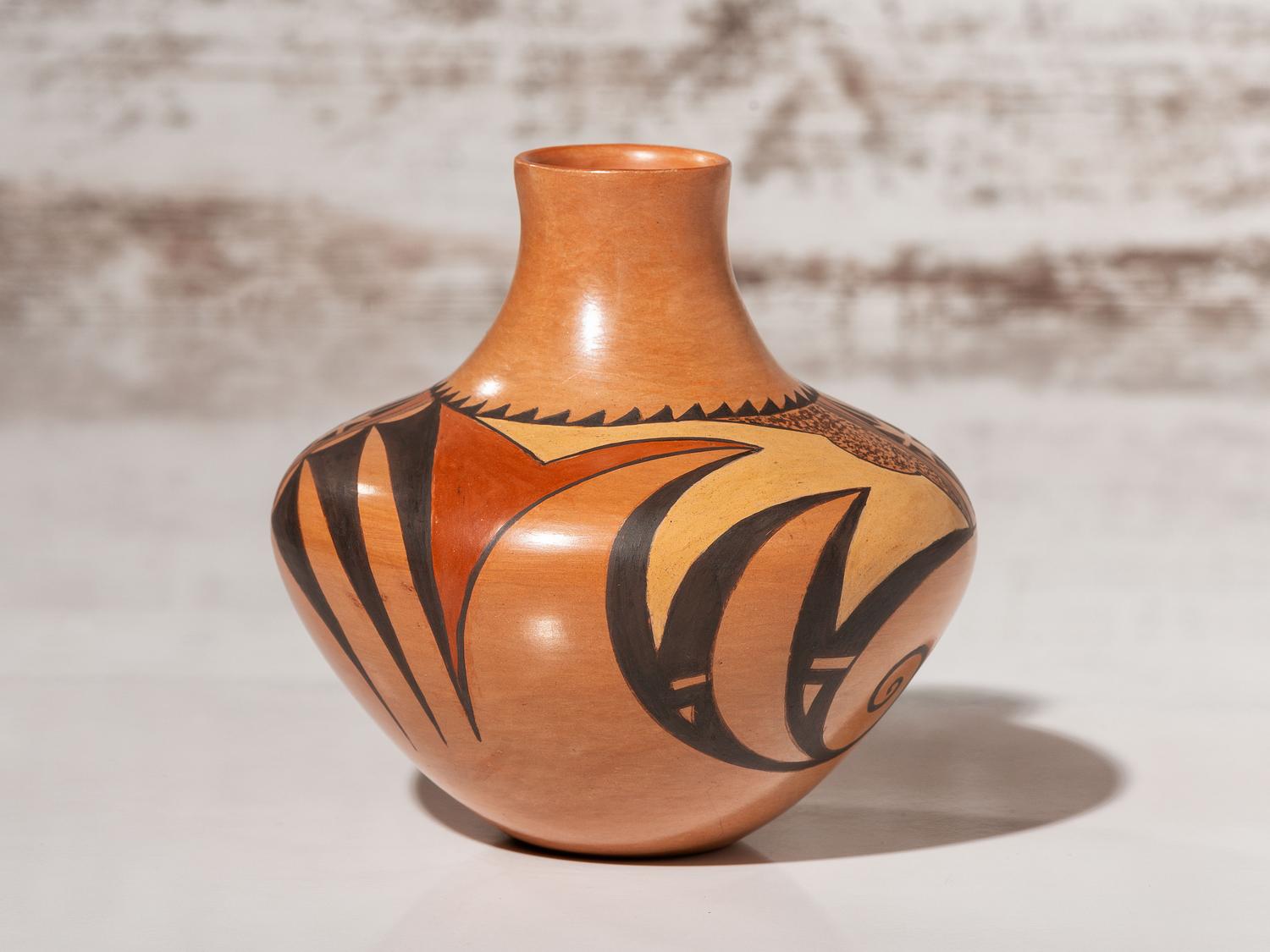 Polychrome Pottery Vase