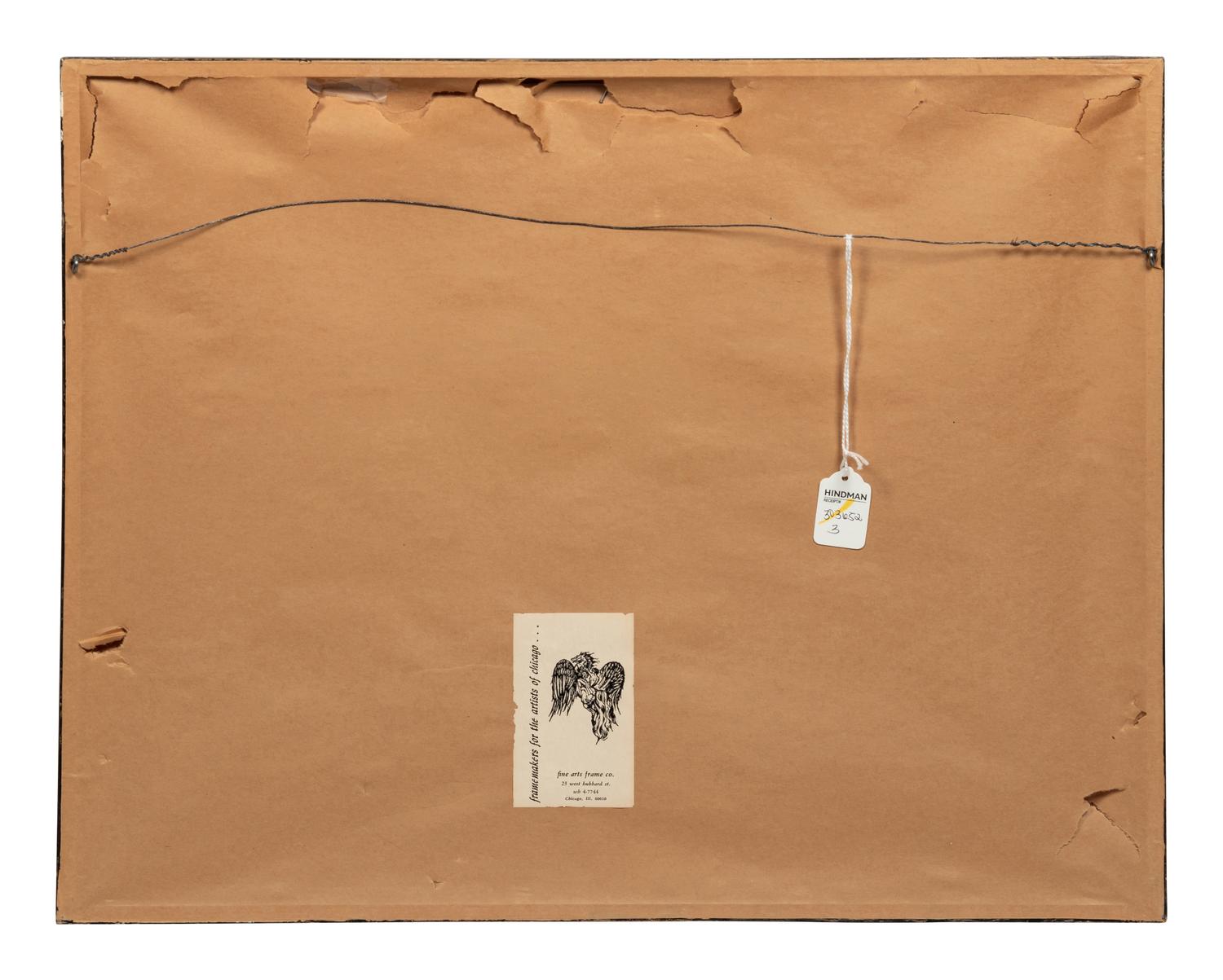 Peintre et modèle appuyé sur un coussin