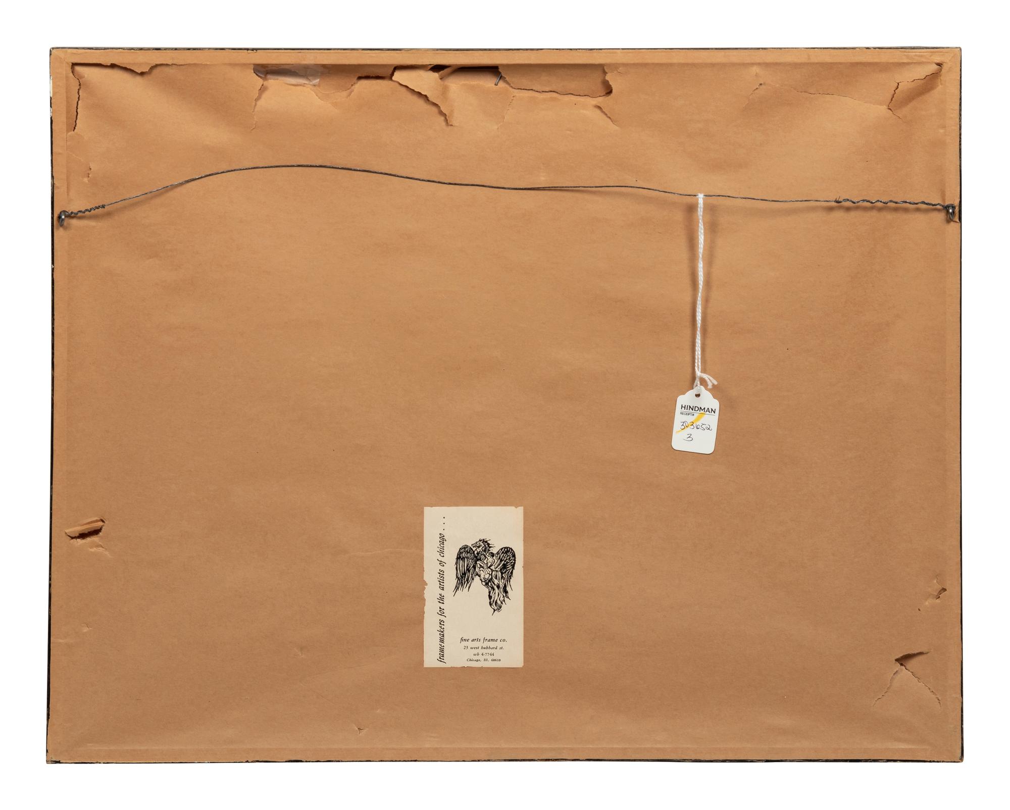 Peintre et modèle appuyé sur un coussin