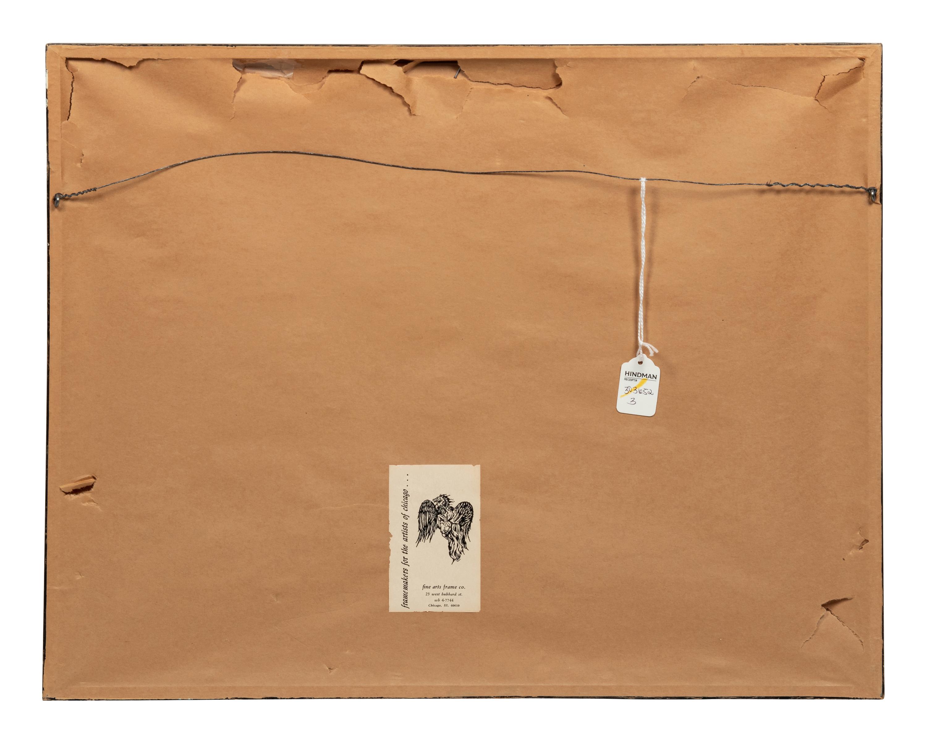 Peintre et modèle appuyé sur un coussin