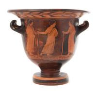A Lucanian Red Figured Bell Krater