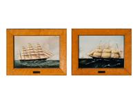 A Set of Six Wedgwood Clipper Ship Plaques