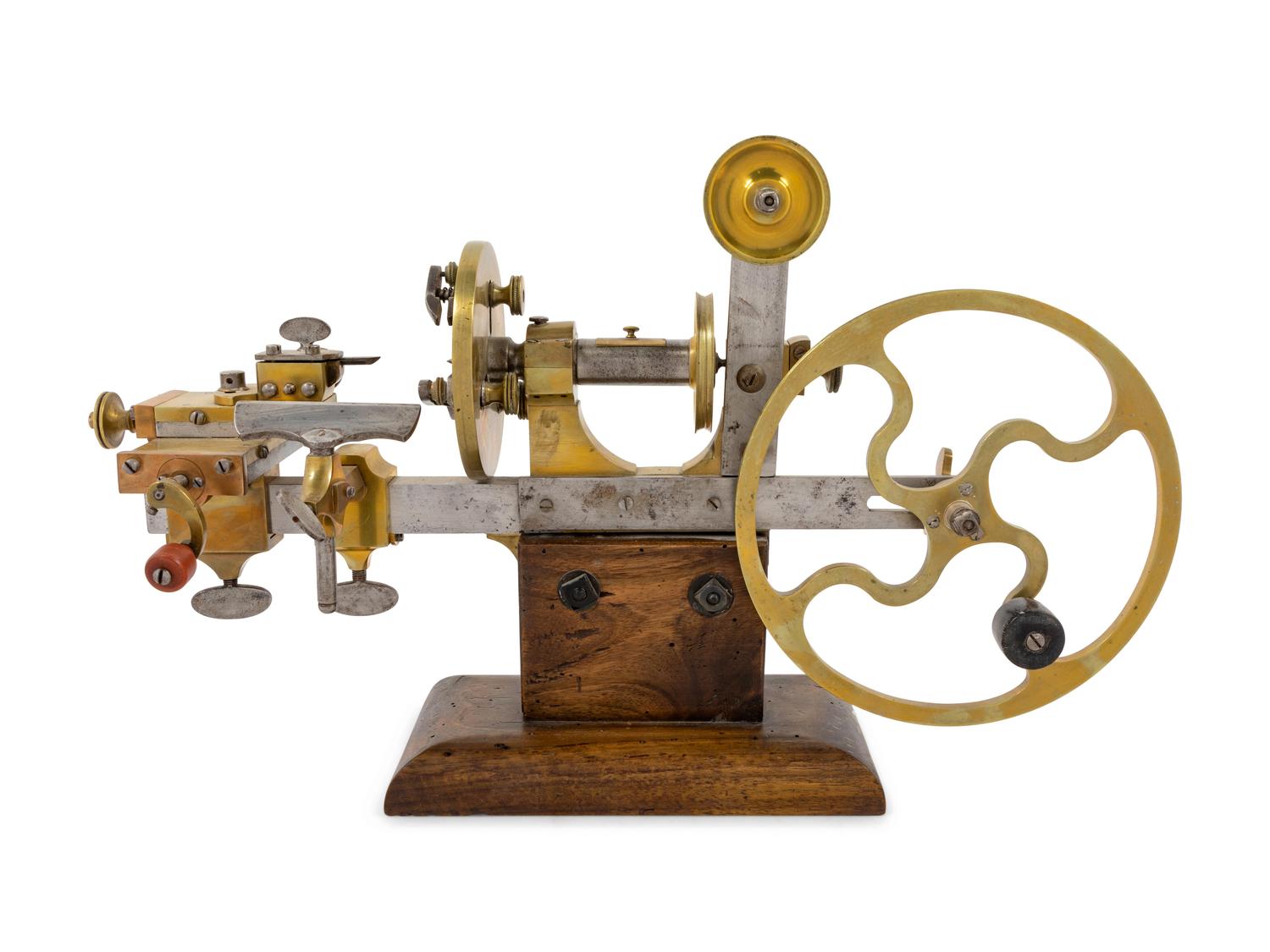 A Brass and Steel Watch Maker's Mandrel — 19th Century