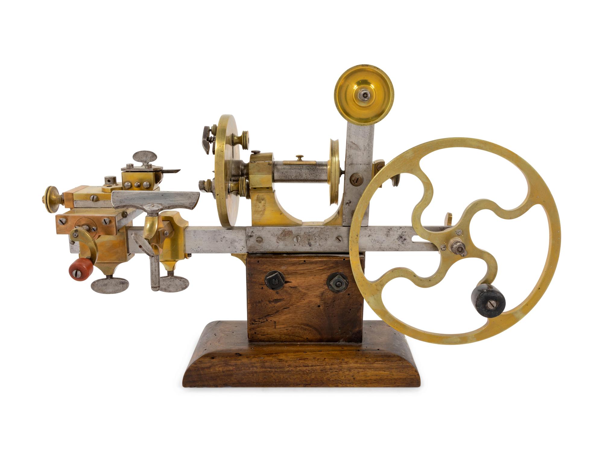 A Brass and Steel Watch Maker's Mandrel — 19th Century