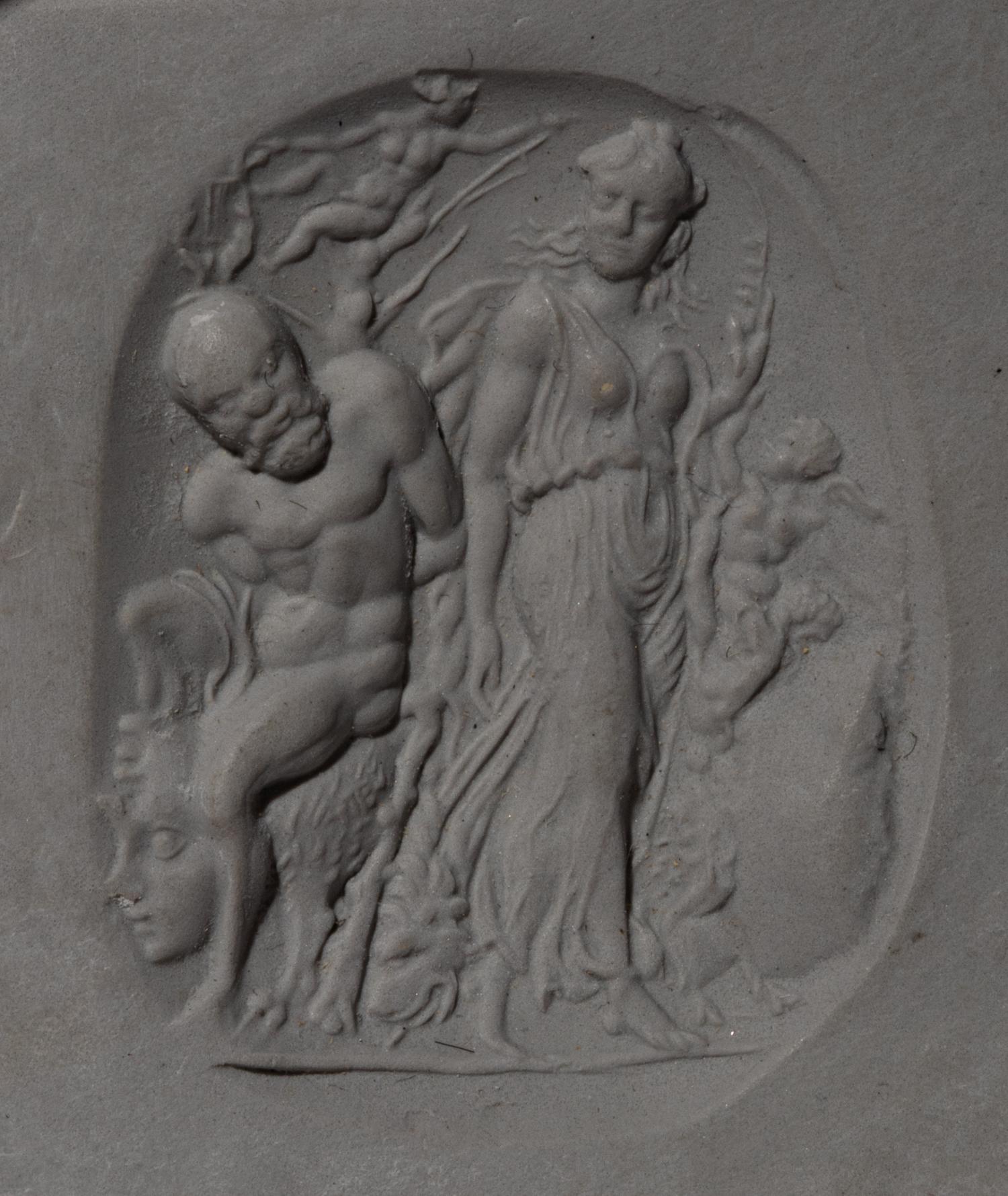 A Neoclassical Glass-Cast Intaglio Depicting an Allegory of Love