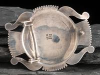 Sterling Silver and Lone Mountain Turquoise Belt Buckle