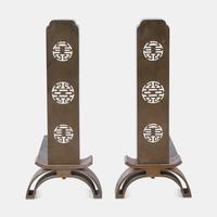 Chinoiserie Andirons