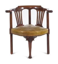 A Georgian Style Mahogany Corner Chair