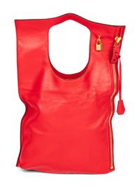 Tom Ford, Red Leather Zipper Tote