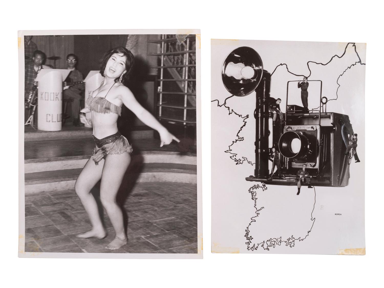 [KOREAN WAR]. Album containing photographs taken in Korea, incl. soldiers and local subjects.
