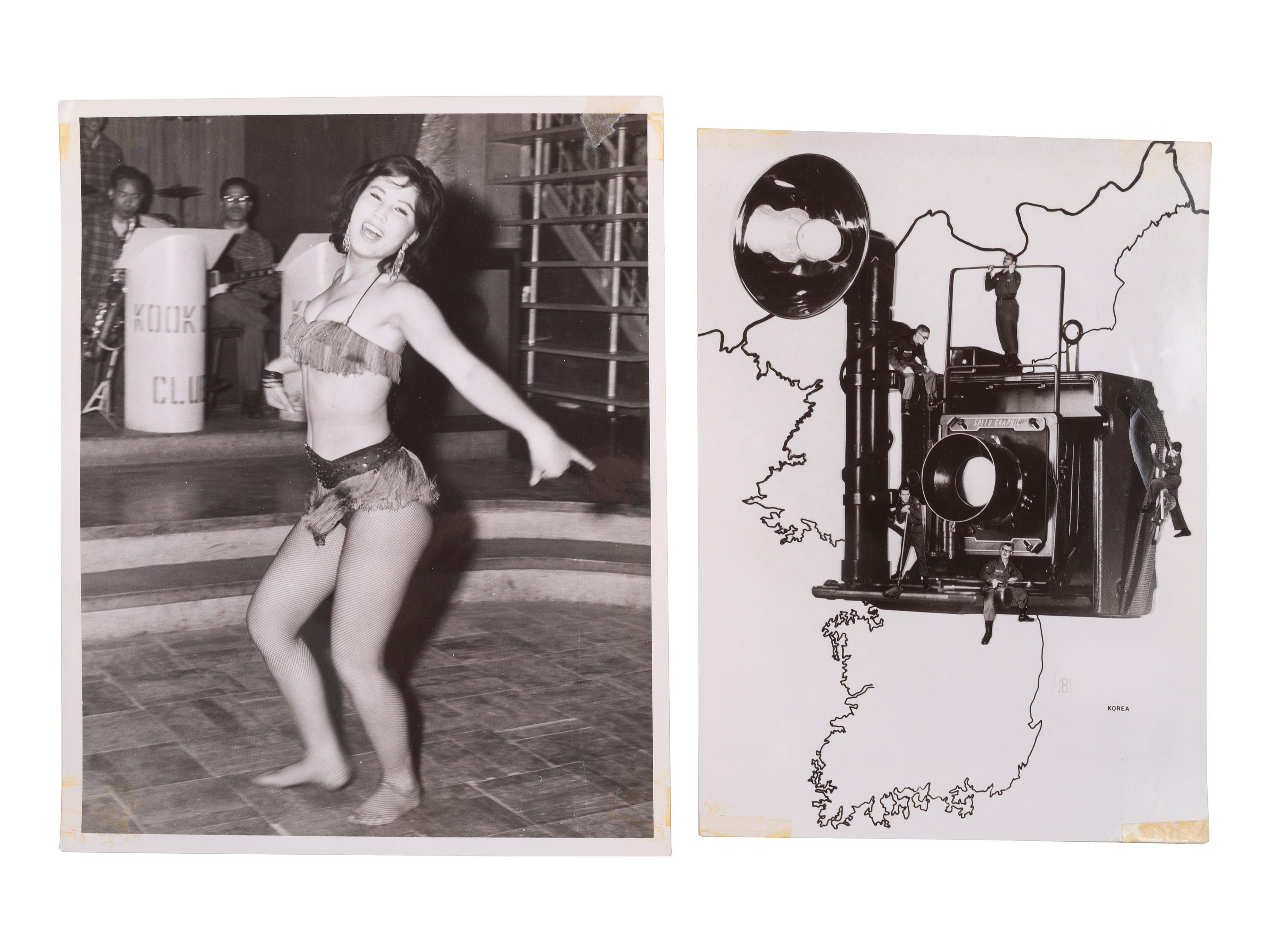 [KOREAN WAR]. Album containing photographs taken in Korea, incl. soldiers and local subjects.