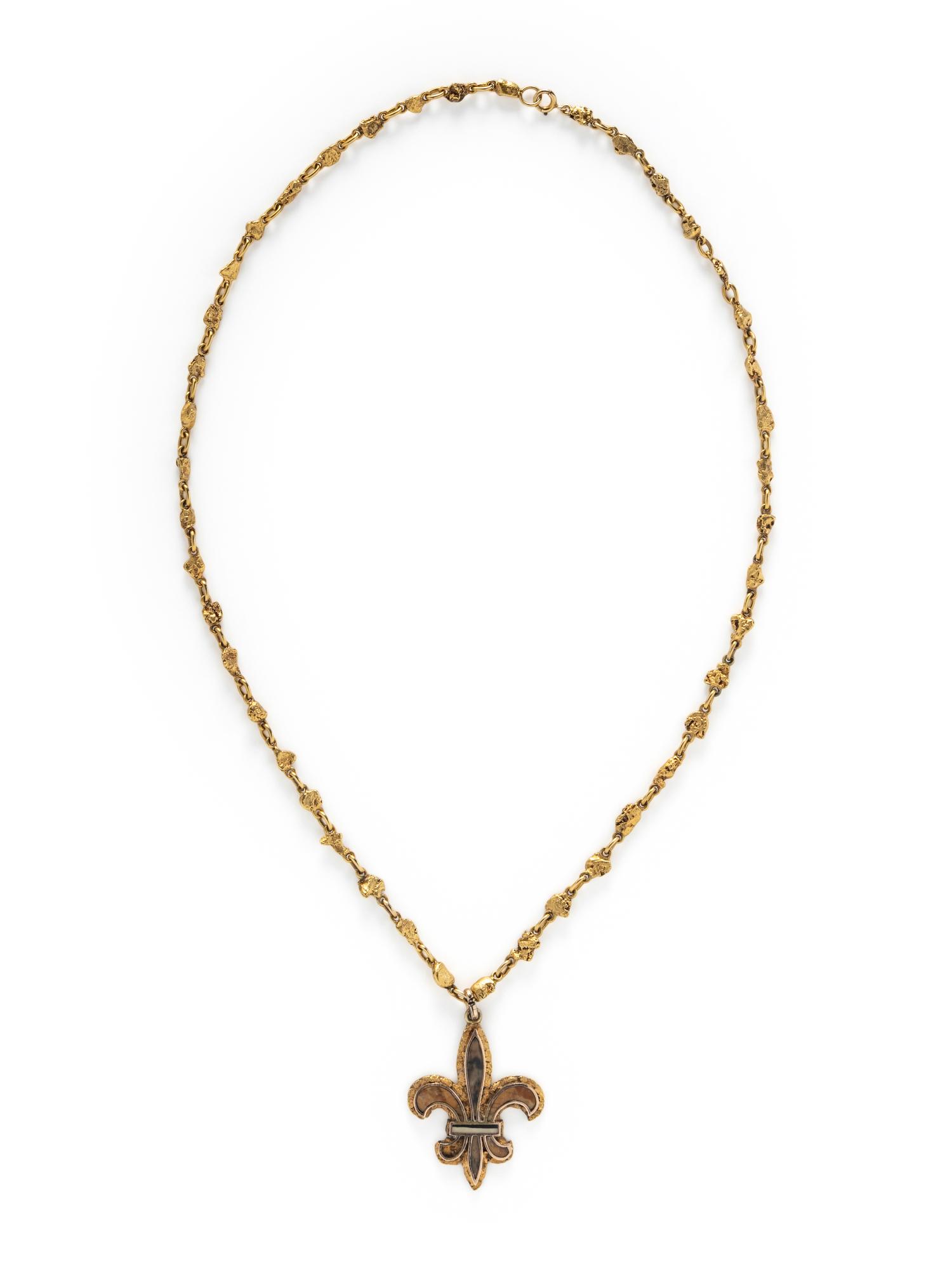 YELLOW GOLD AND HARDSTONE NECKLACE