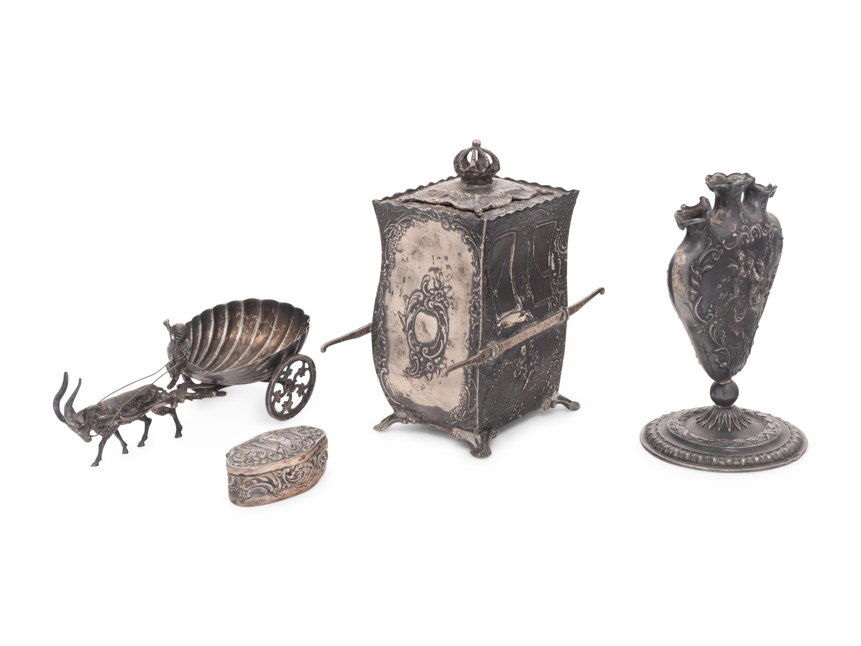 Four Dutch Silver Table Articles