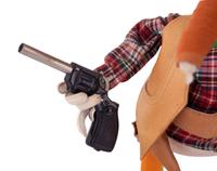 A Rare Lars Donald Duck Felt Sheriff Doll