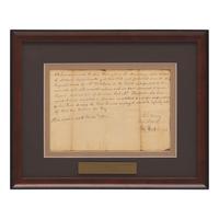 [Americana] Ewing, John, and David Rittenhouse, and Thomas Hutchins. Manuscript Document, signed