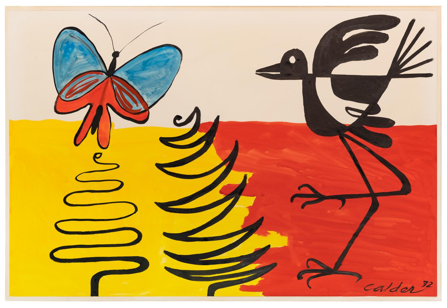Butterfly and Shore Bird