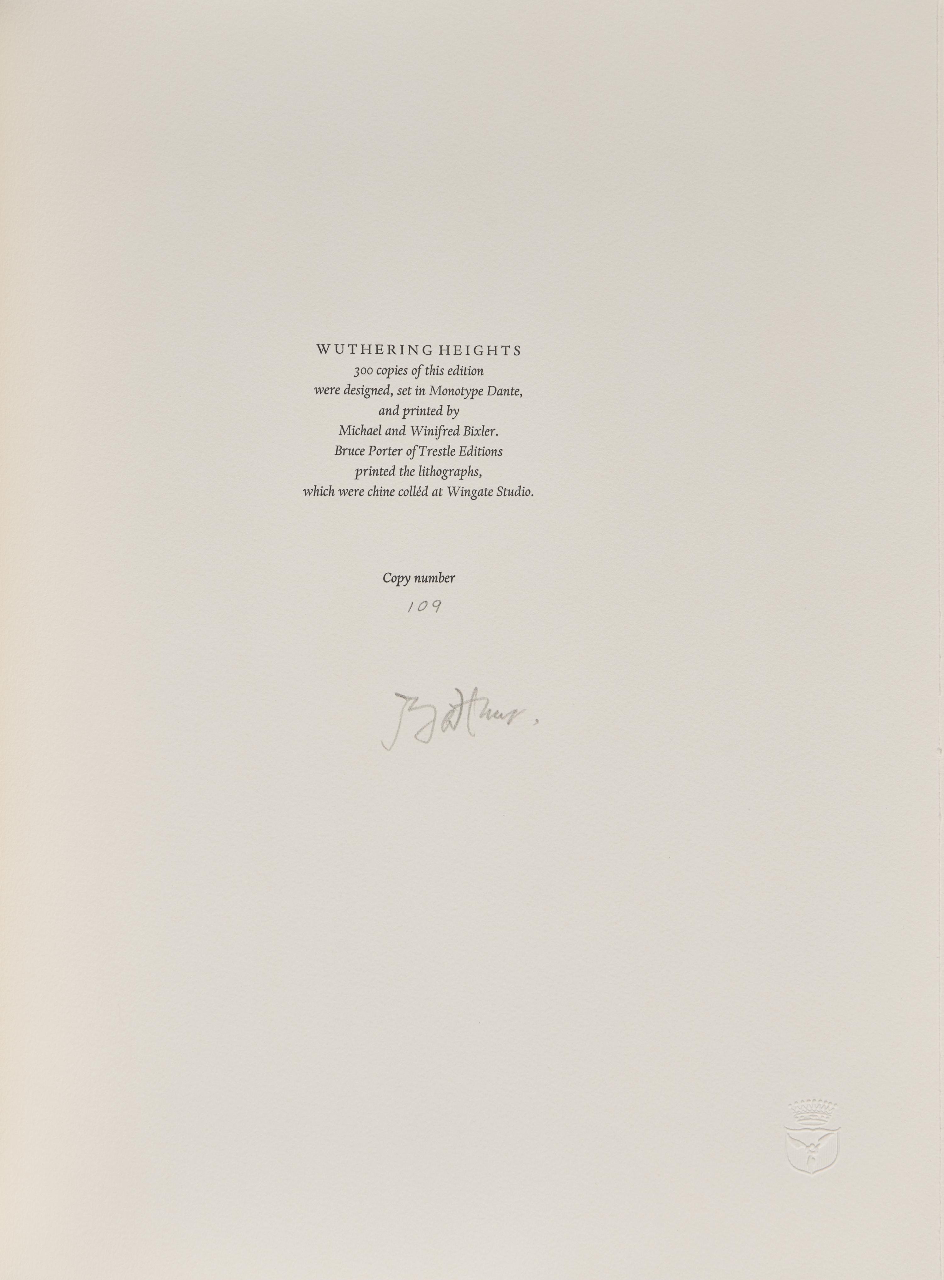 [Limited Editions Club] Bronte, Emily. Wuthering Heights