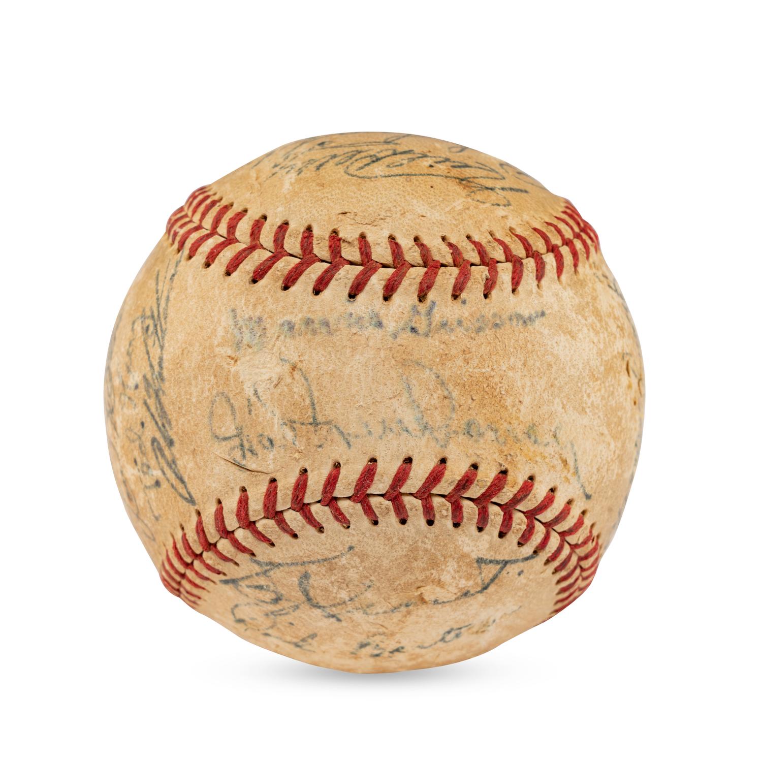A 1947 Detroit Tigers Team Signed Autograph Baseball