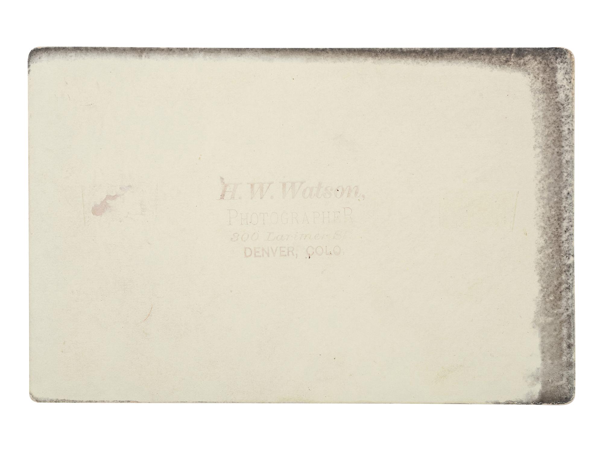 [COLORADO]. [ John H. Blood Hardware Company Promotional Wagon ]. Denver, CO: H.W. Watson, ca 1881.