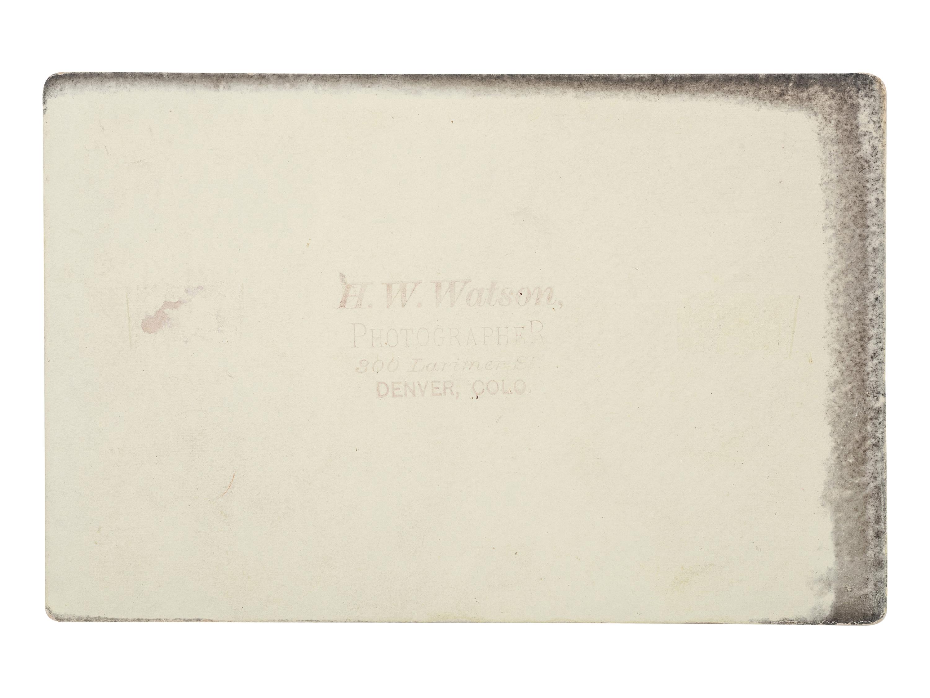 [COLORADO]. [ John H. Blood Hardware Company Promotional Wagon ]. Denver, CO: H.W. Watson, ca 1881.