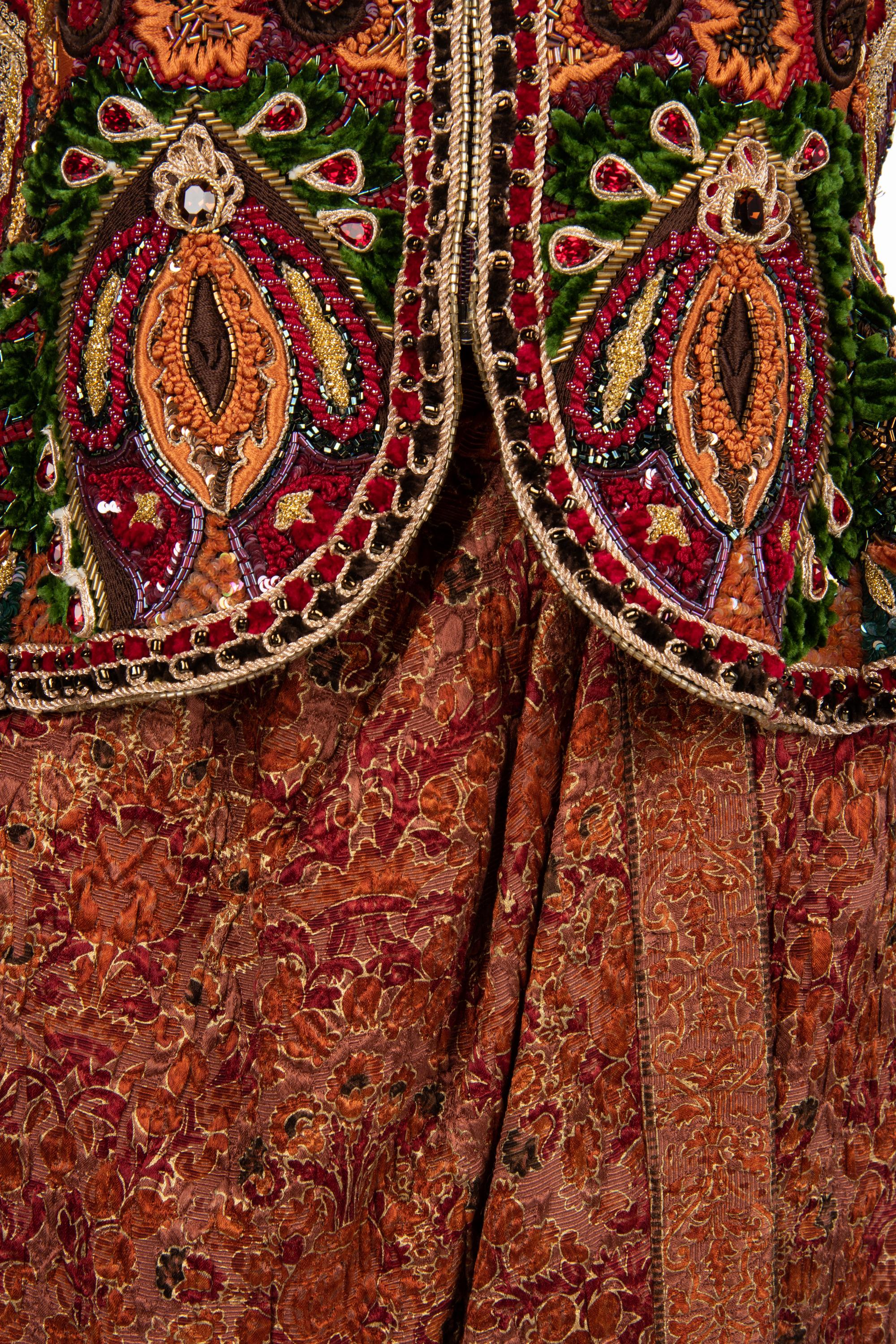 Oscar de la Renta Beaded Jacket and Skirt Ensemble, 1980-90s