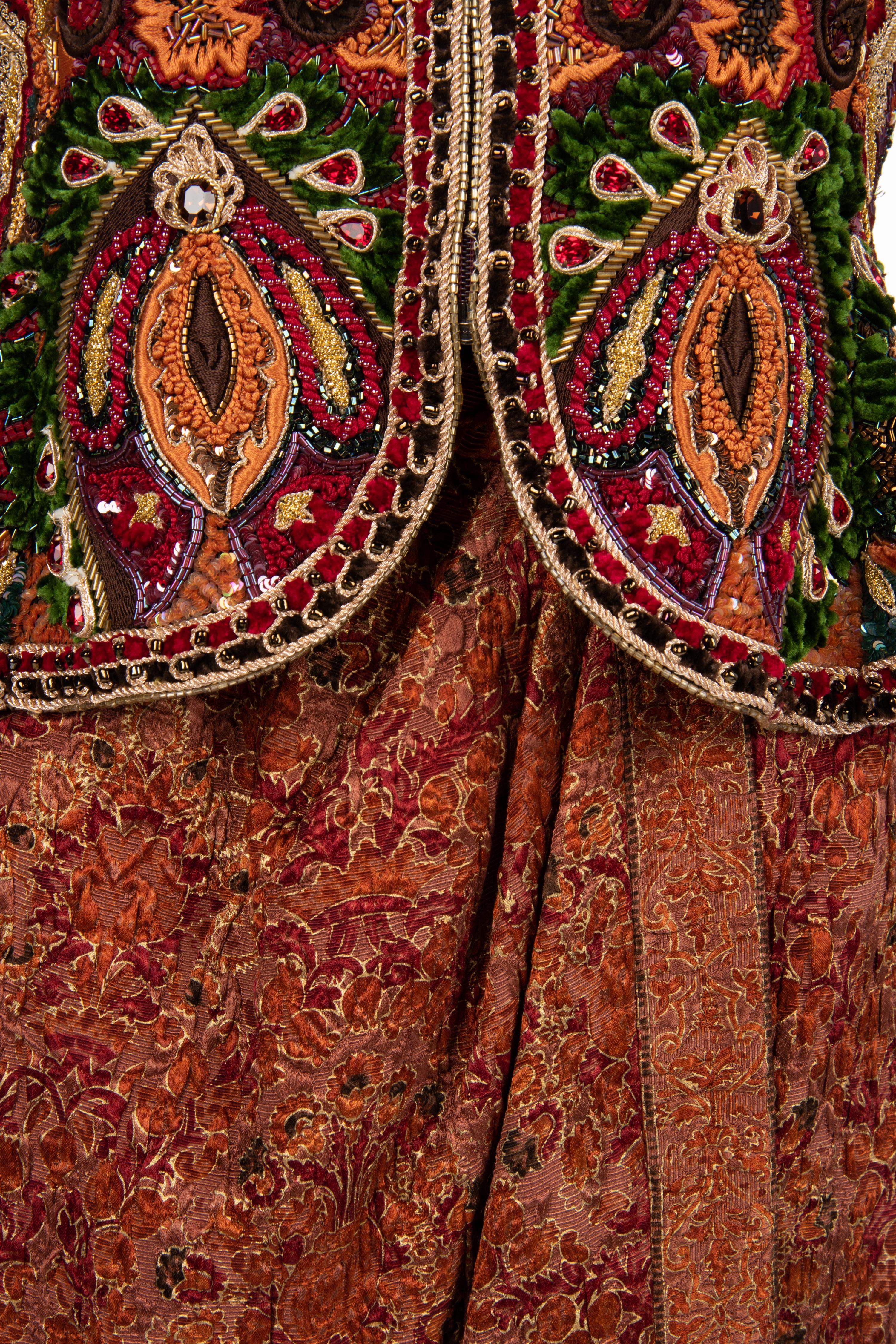 Oscar de la Renta Beaded Jacket and Skirt Ensemble, 1980-90s