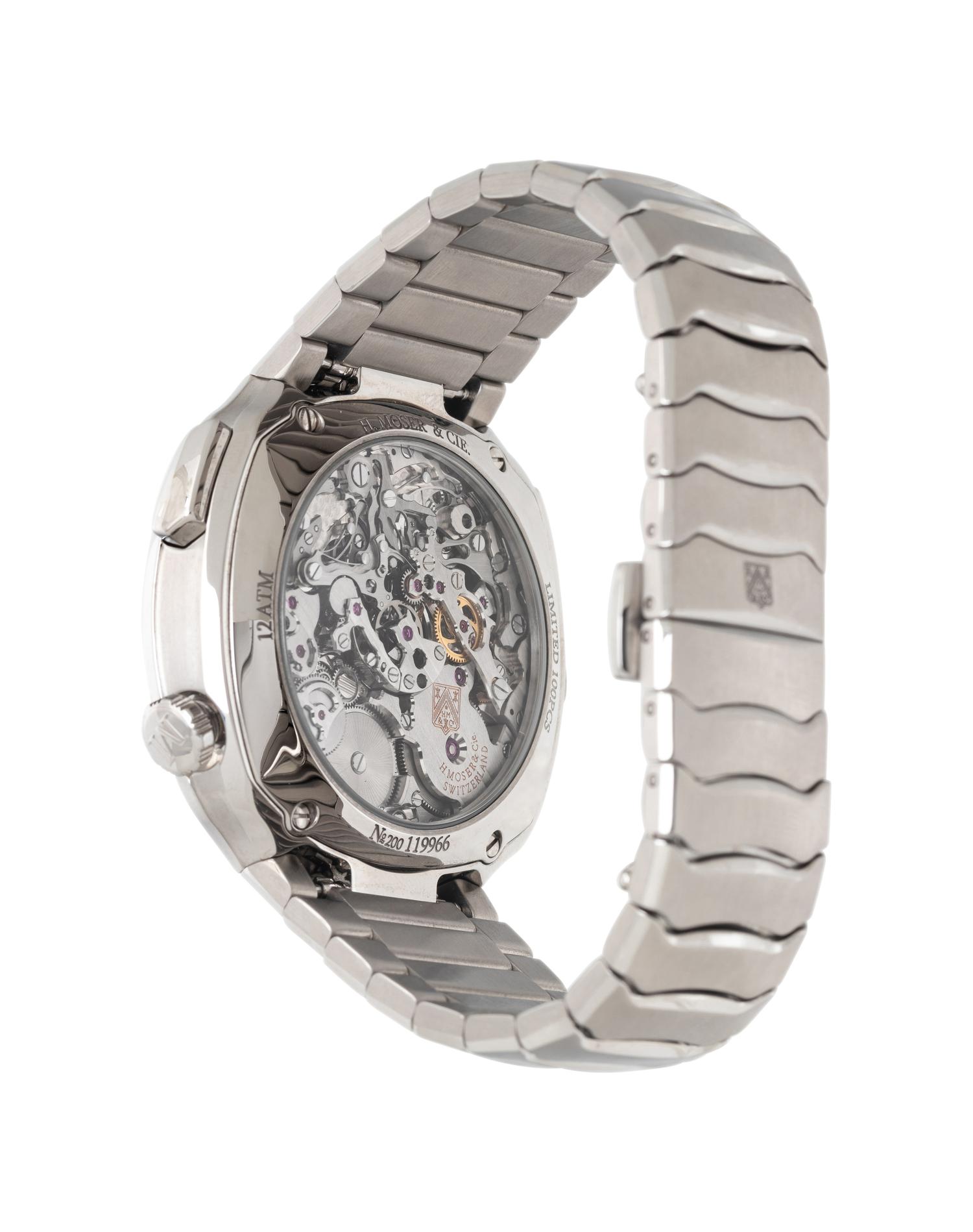 H. MOSER & CIE, REF. 6902-1200 STAINLESS STEEL 'STREAMLINER FLYBACK CHRONOGRAPH' WATCH
