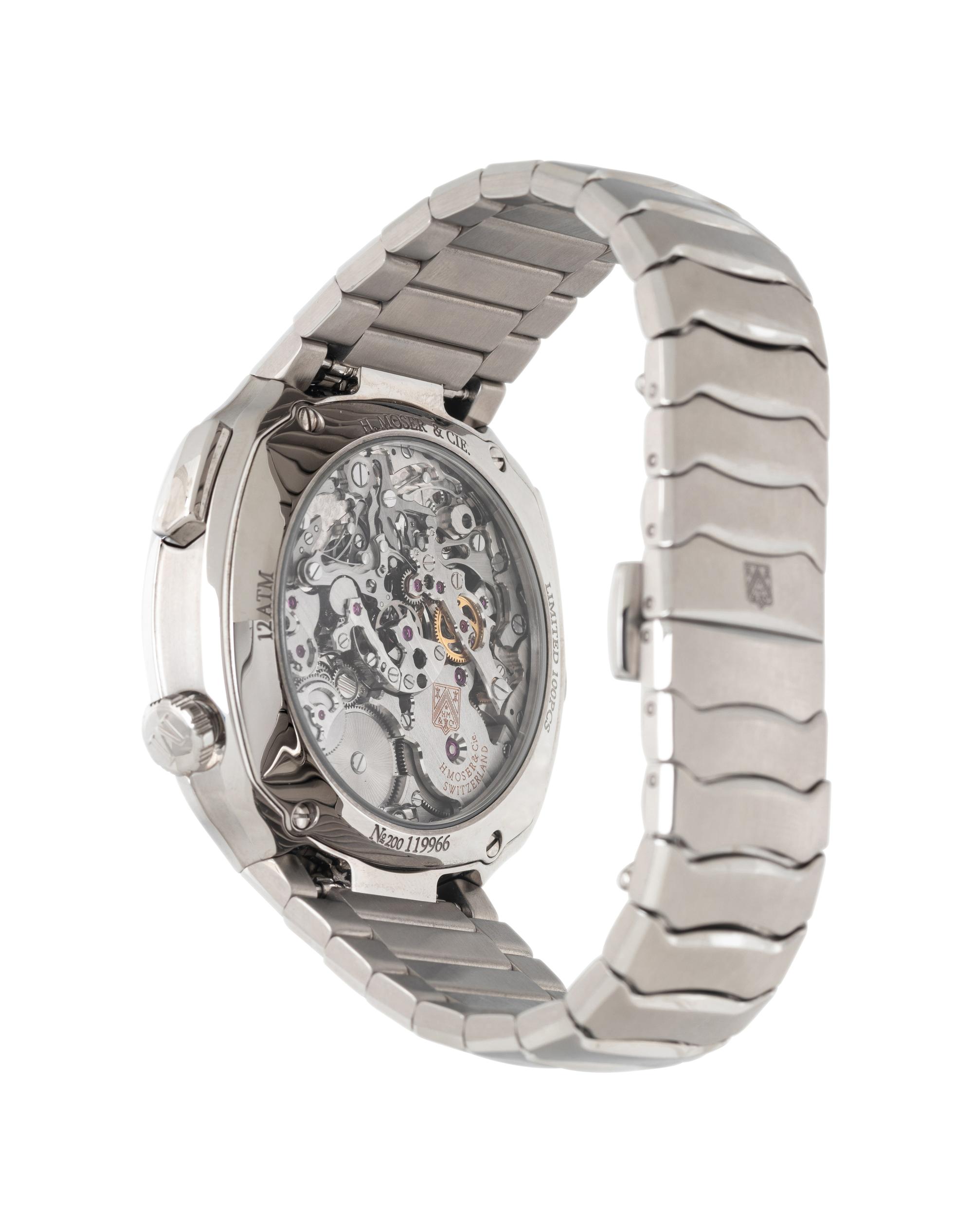 H. MOSER & CIE, REF. 6902-1200 STAINLESS STEEL 'STREAMLINER FLYBACK CHRONOGRAPH' WATCH