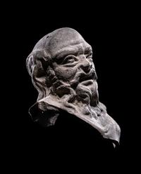 A Hellenistic Terracotta Head of a Satyr