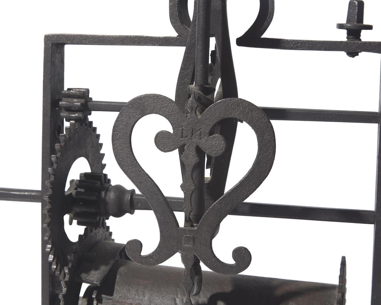A Wrought Iron Clock Jack, French, Late 18th / Early 19th Century