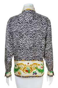 A Gianni Versace Silk Print Shirt, Size 40.