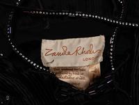 Zandra Rhodes, Black Painted Silk Evening Dress