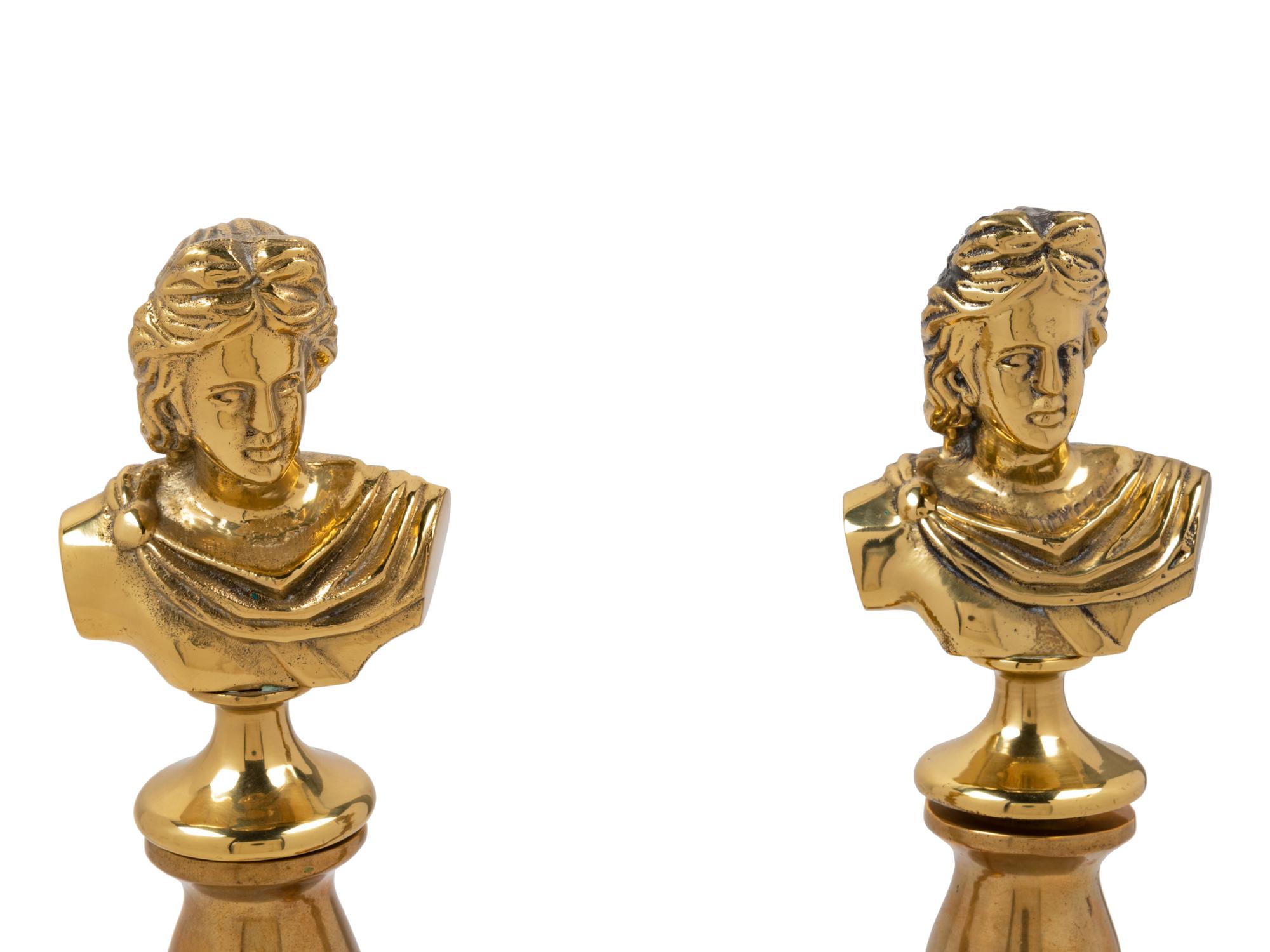 A Pair of Brass Candlesticks